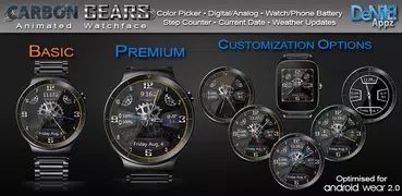 Carbon Gears HD Watch Face