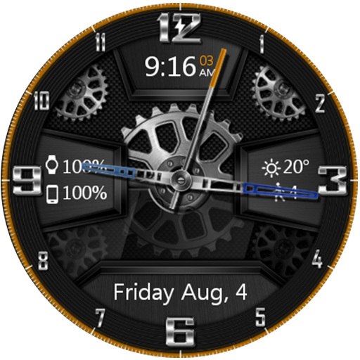 Carbon Gears HD Watch Face