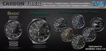 Carbon Fiber HD Watch Face