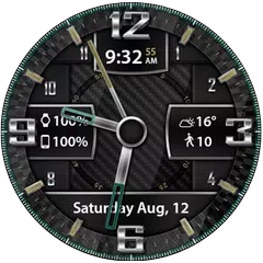 Carbon Fiber HD Watch Face APK 下載