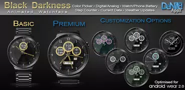 Black Darkness HD WatchFace