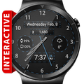 Black Leather HD WatchFace Widget & Live Wallpaper