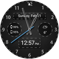 Black Leather HD Watch Face
