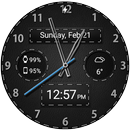 Black Leather HD Watch Face APK