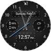 ”Black Leather HD Watch Face