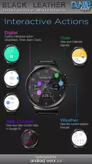 Black Leather HD Watch Face APK download