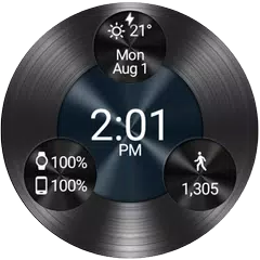 download Black Metal 2 HD Watch Face APK