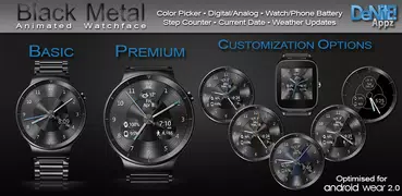 Black Metal HD Watch Face