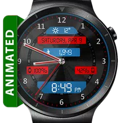 Black Metal LED HD Watch Face APK Herunterladen