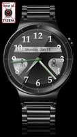 Brushed Chrome HD Watch Face & Clock Widget ảnh chụp màn hình 3