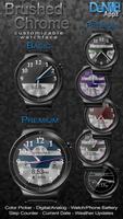 Brushed Chrome HD Watch Face & Clock Widget poster