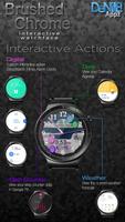 Brushed Chrome HD Watch Face & Clock Widget screenshot 1