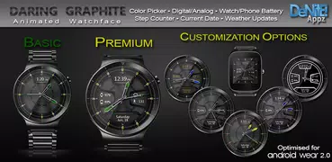 Daring Graphite HD Watch Face