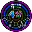 Hypnotic Rainbow Watch Face