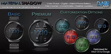 Material Shadow HD Watch Face