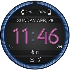 Neon Lights HD Watch Face APK Herunterladen