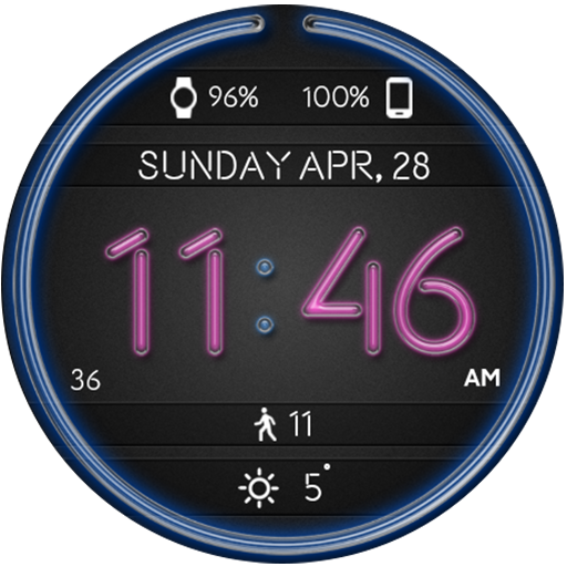 Neon Lights HD Watch Face