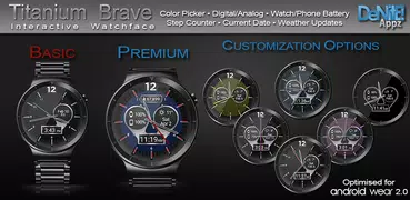 Titanium Brave HD WatchFace Wi