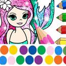 Mermaids Paint Cards Coloring APK