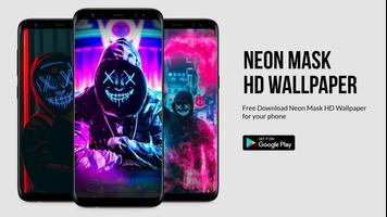 Cool Neon Mask HD Wallpaper - Neon Mask Wallpaper capture d'écran 1