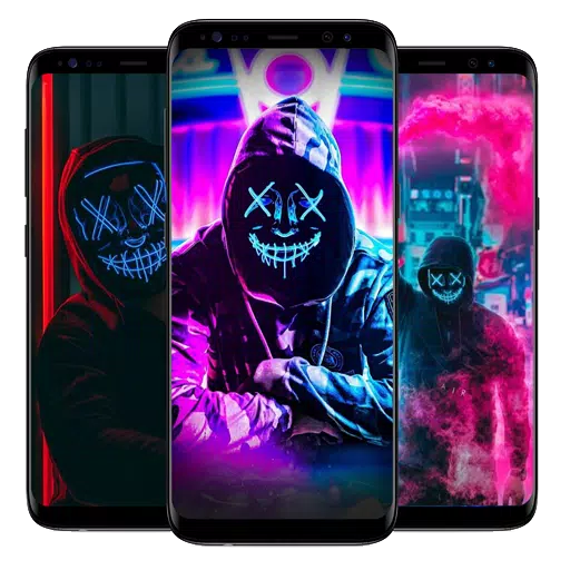 Tải xuống APK Cool Neon Mask HD Wallpaper - Neon Mask Wallpaper cho Android