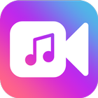 Voeg muziek toe aan video-icoon
