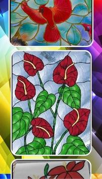 glass painting design poster