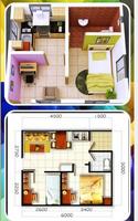 conception de plans domiciliaires de type 21 Affiche