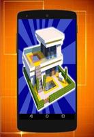 the latest design of the minecraft house syot layar 1