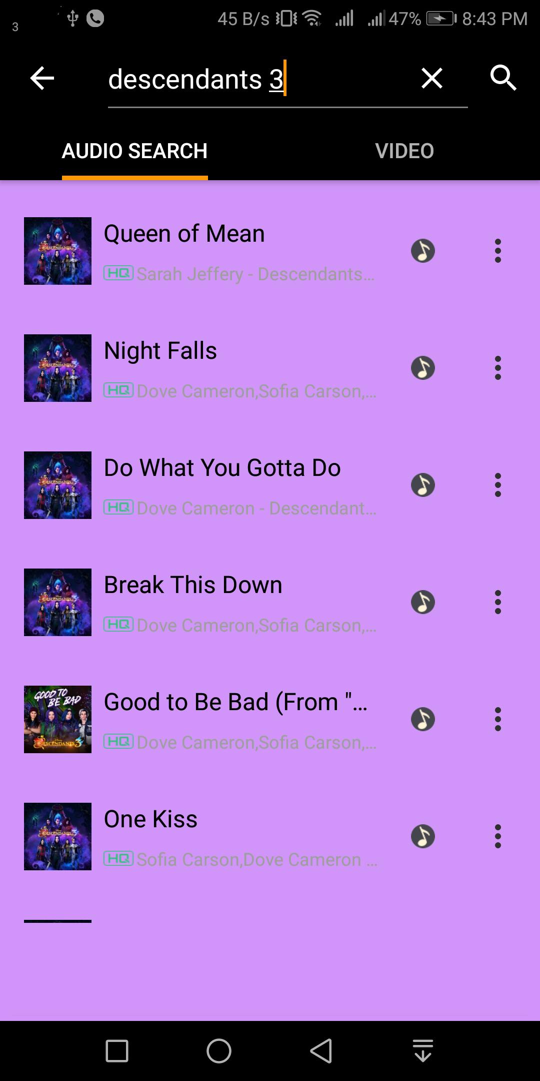 bunun gibi ufak çarpıtmak  Descendants 3 Songs Complete + Lyrics for Android - APK Download