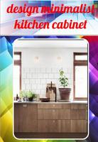 minimalist kitchen cabinet des poster