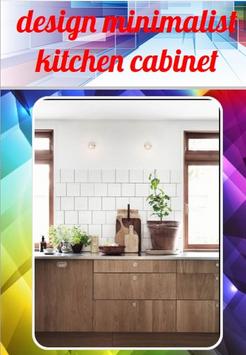 minimalist kitchen cabinet design poster
