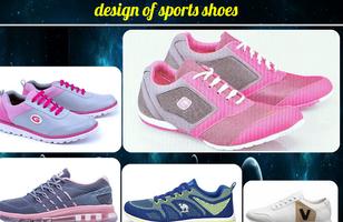 Design of sports shoes poster