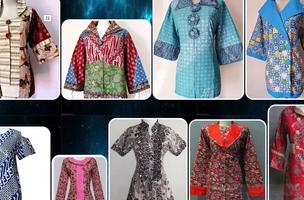 design of women's batik clothes ภาพหน้าจอ 2