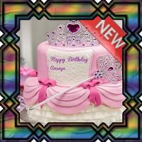 Concevoir le gâteau d'anniversaire d'une fille Affiche