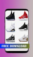 Ideas de zapatos de baloncesto de diseño. Poster