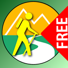 آیکون‌ Trace My Trail Free -  App for trekking