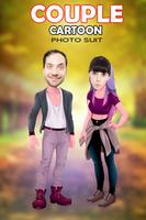 Cartoon Couple Photo Suit - Cartoon Photo Editor Plakat