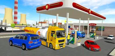 Stadt-Öltanker-Fahrer-Transporter-Kraftstoff-LKW