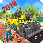 Road Builder City Construction Truck Sim 2019 icône
