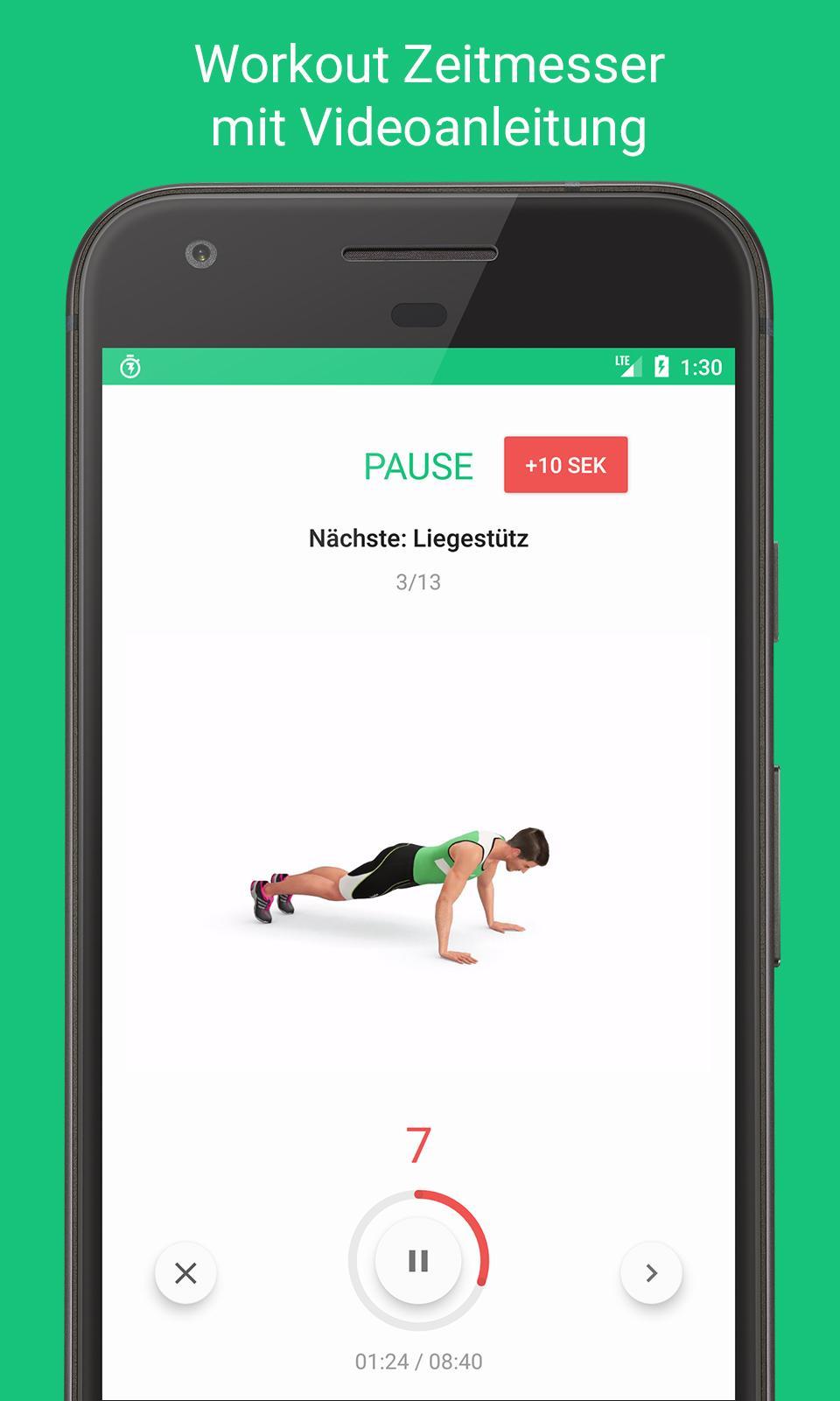 7 Minuten Workout Ubungen Zum Abnehmen Fur Android Apk Herunterladen