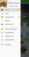 Recettes de desserts capture d'écran 1