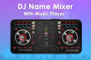 DJ Name Mixer Plakat