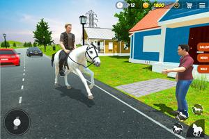 برنامه‌نما Offroad Horse Taxi Driver Sim عکس از صفحه