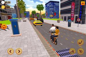 BMX Bicycle Taxi Driving: City screenshot 2