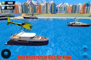 Helicopter Taxi Transport Game capture d'écran 1