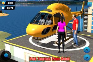 Helicopter Taxi Transport Game Ekran Görüntüsü 2