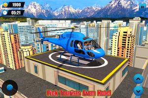 Helicopter Taxi Transport Game capture d'écran 3