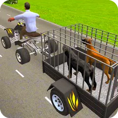 Pet Dog ATV Cargo Transport 3D APK download