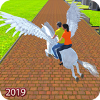 Unicorn Horse Taxi Driving 3D أيقونة